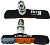 Hamulce rowerowe - Author Klocki hamulcowe ABS-3CC czarny-pomarańczowy-szary - miniaturka - grafika 1