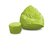 Pufy i podnóżki - Pufa welur sako XXXXL worek + gratis limonka - miniaturka - grafika 1