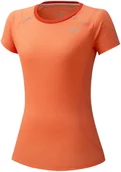 Koszulki i topy damskie - Koszulka damska Mizuno  Dry Aeroflow Tee orange XS - miniaturka - grafika 1