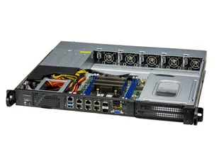 Supermicro SYS-110D-4C-FRAN8TP serwer barebone Intel SoC BGA 2579 Rack (1U) Srebrny - Serwery - miniaturka - grafika 1