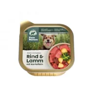 Mokra karma dla psów - Pure Nature Dog Rind Lamm - wołowina i jagnięcina z ziemniakami i algami dla dorosłych psów 150 g - miniaturka - grafika 1