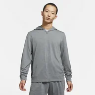 Bluzy sportowe damskie - Nike Yoga Dri-FIT Szary 2XL - miniaturka - grafika 1