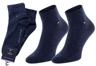Skarpetki męskie - Tommy Hilfiger Skarpetki Skarpety Stopki 2 P 342025001 356 39-42 - miniaturka - grafika 1