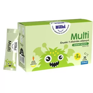 Hilki Multi 30 saszete zestaw dla dzieci - Witaminy i minerały - miniaturka - grafika 2