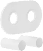 Akcesoria grzewcze - Mexen zestaw maskujący podwójny do grzejnika, biały - W905-000-20 - miniaturka - grafika 1