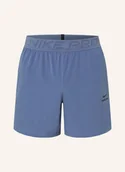 Spodenki damskie - Nike Szorty Treningowe Pro Dri-Fit blau - miniaturka - grafika 1