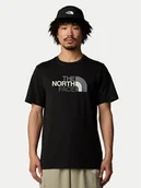 Koszulki męskie - The North Face T-Shirt Easy NF0A8A6C Czarny Regular Fit - miniaturka - grafika 1