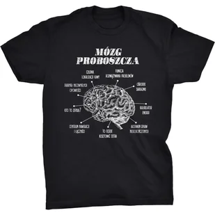 Koszulka T-shirt Mózg Proboszcza Śmieszny Prezent na Święta Urodziny - Koszulki męskie - miniaturka - grafika 1