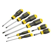 Śrubokręty - STANLEY Wkrętaki CUSHION GRIP Zestaw 8szt (Pł+Ph) (0-65-011) - miniaturka - grafika 1