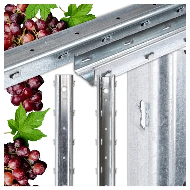 SŁUPKI Szpalerowe do WINNICY do Winogrona 60x40mm H 2,5m OGRODZENIOWE 6szt