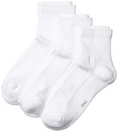 Skarpetki męskie - MyWay Men Quarter Socks 3er Skarpetki, White 660, 39-42, Pakiet 3 - miniaturka - grafika 1