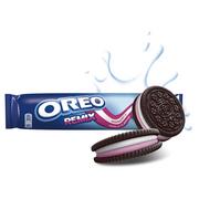 Ciastka - Oreo Remix Ciastka kakaowe z nadzieniem o smaku waniliowo-malinowym 157 g - miniaturka - grafika 1