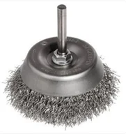 Materiały ścierne - SZCZOTKA DOCZOŁOWA DRUT STALOWY TRZPIEŃ 6MM, FI70MM - miniaturka - grafika 1