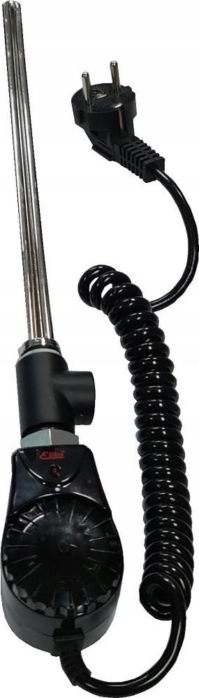 Eliko Grzałka do grzejnikow łazienkowych GRBT 0,3 300W 230V termostat czarna