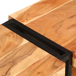 Szafka pod TV, 200x30x40 cm, lite drewno akacjowe Lumarko! - Szafki RTV - miniaturka - grafika 7