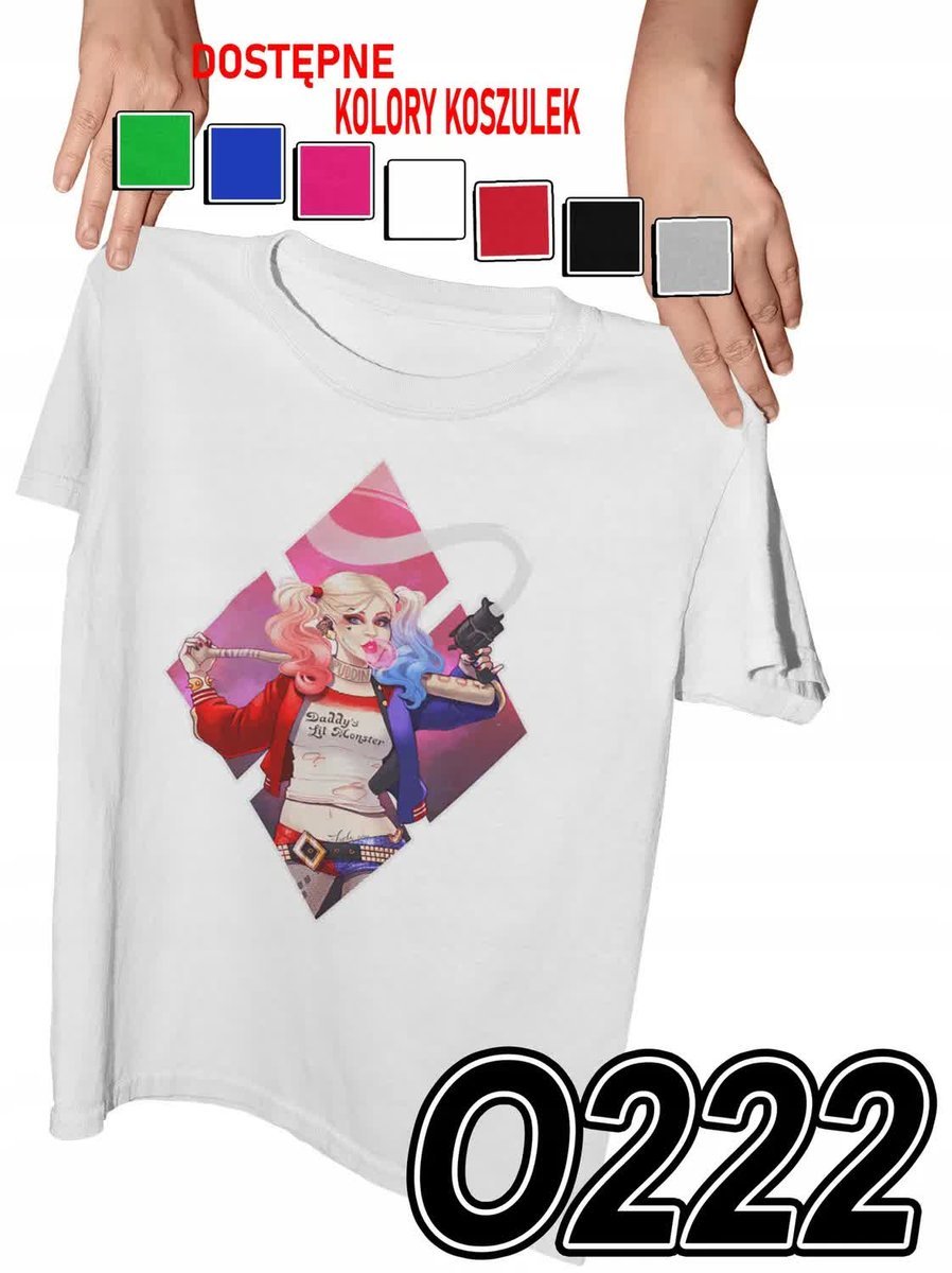 Koszulka Dziecięca Z Nadrukiem Harley Quinn Batman Joker - M 134-140