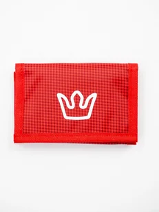 Materiałowy Portfel SPORTOWY ZAMYKANY Czerwony Jigga Wear Simple Crown uni - Portfele - miniaturka - grafika 1