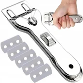 Akcesoria i części AGD - Skrobak metalowy szyb płyt indukcyjnych 6x ostrzy płyty ceramicznej szyb - miniaturka - grafika 1