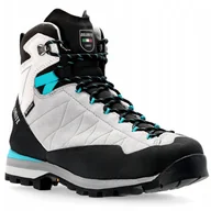 Buty trekkingowe damskie - Buty podejściowe damskie Dolomite Crodarosa Hi GTX - aluminium grey/capri blue - miniaturka - grafika 1