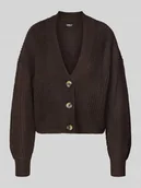 Swetry damskie - Kurtka z dzianiny o kroju regular fit z jednorzędową listwą guzikową model ‘CAROLSPRING’ - miniaturka - grafika 1