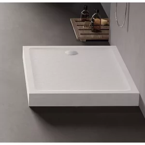 New Trendy B-0523 Brodzik MILD STONE akrylowy prostokątny 90x70x11,5 biały - Brodziki prysznicowe - miniaturka - grafika 1