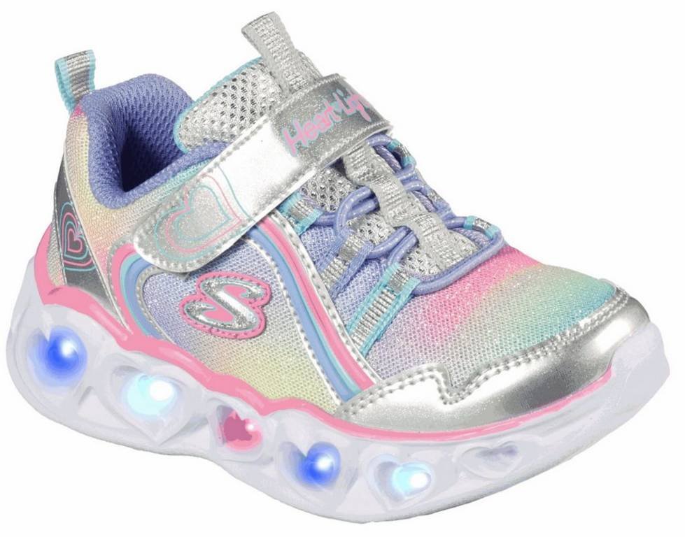 Buty dziecięce SKECHERS S Lights: Heart Lights - Rainbow Lux (302308N-SMLT)-21