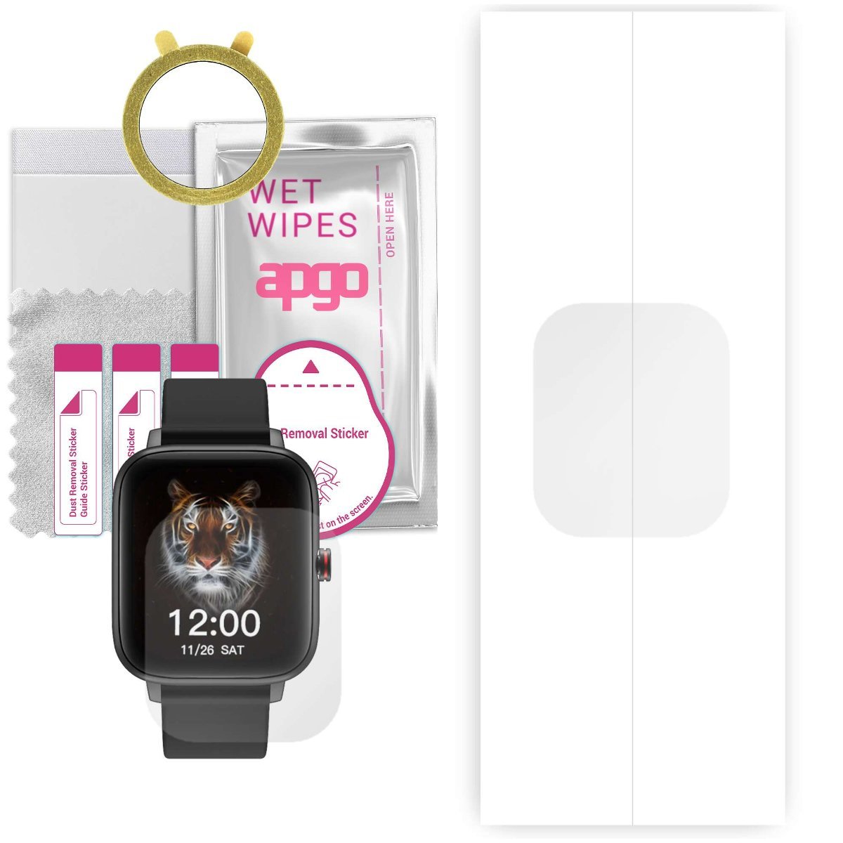 1x Folia hydrożelowa do Colmi P8 Max - apgo Smartwatch Hydrogel Protection Ochrona na ekran smartwatcha