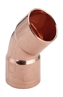 Kolano 45° 2-kielichowe 22 mm VIEGA - Łączniki, trójniki, kształtki - miniaturka - grafika 1