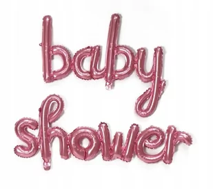 BALONY NAPIS BABY SHOWER GIRL DZIEWCZYNKA ROSE - Baby shower i roczek - miniaturka - grafika 1