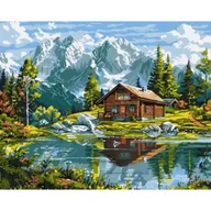 Malowanie po numerach - Ideyka Malowanie po numerach - Przytulny domek 40x50cm - miniaturka - grafika 1