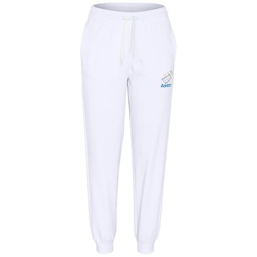 Lotto 1725133 Damskie spodnie dresowe, Regular Fit I Bright White I S