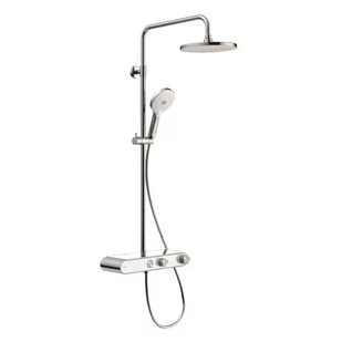 Duravit Shower Systems Zestaw prysznicowy natynkowy termostatyczny z deszczownicą chrom/biały TH4380008005 - odbiór osobisty: Kraków, Warszawa - Zestawy prysznicowe - miniaturka - grafika 1