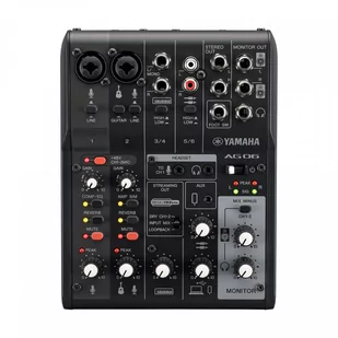 Y‌amaha AG06MK2 - 6-kanałowy mikser strumieniowy na żywo z interfejsem audio USB.-czarny ♦ 30 DNI NA ZWROT ♦ GWARANCJA DOOR-TO-DOOR ♦ SZY... - Miksery DJ - miniaturka - grafika 1