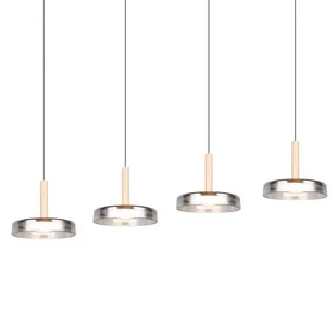 Lampa wisząca na belce CELESTE 354910432 Trio LED 28W 3000K czarny srebrny - Lampy sufitowe - miniaturka - grafika 1