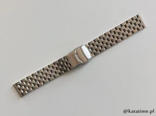 BRANSOLETKA DO ZEGARKA stalowa 20 mm regulowana teleskopy quick pins - Akcesoria do zegarków - miniaturka - grafika 1