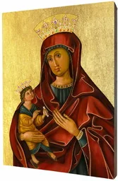 Krzeszowska ikona Matki Bożej Łaskawej - Ikony i obrazy sakralne - miniaturka - grafika 1