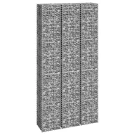 Donice - vidaXL Wysokie donice gabionowe, 3 szt., 30x30x200 cm, żelazo - miniaturka - grafika 1
