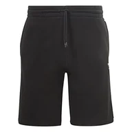 Spodenki damskie - Reebok Męskie szorty z lewej nogawki, czarne, 2XL, Czarny, XXL - miniaturka - grafika 1