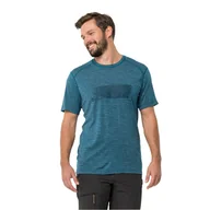 Koszulki męskie - Koszulka z krótkim rękawem męska Jack Wolfskin KAMMWEG GRAPHIC S/S M blue daze - S - miniaturka - grafika 1