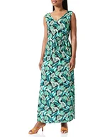 Sukienki - VERO MODA Sukienka damska VMEASY SL Tank Maxi Dress R1 WVN GA, Amazon/Aop: Palm, L - miniaturka - grafika 1