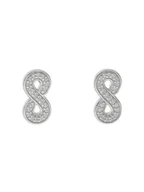 Kolczyki - Fossil Kolczyki Sterling JFS00634040 Srebrny - miniaturka - grafika 1