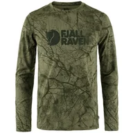 Koszulki sportowe męskie - Koszulka męska Fjällräven Värmland Wool LS M Rozmiar: XXL / Kolor: zielony - miniaturka - grafika 1