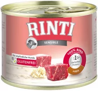 Mokra karma dla psów - Zestaw RINTI Sensible, 24 x 185 g - Wołowina z ryżem - miniaturka - grafika 1
