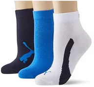 Skarpetki damskie - PUMA Unisex skarpety dziecięce (3 sztuki), granatowy/biały/Strong Blue, 39-42 - miniaturka - grafika 1