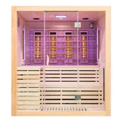 Sauny - Sauna na podczerwień czteroosobowa panele sól himalajska 180X160X200CM MO-EA4R Infrared Mazur - miniaturka - grafika 1