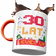 Kubki - Kubek Pomarańczowy na Urodziny 30 30ste 30-ste z Nadrukiem ze Zdjęciem + Opakowanie na prezent (wzór 04) - miniaturka - grafika 1