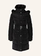 Płaszcze damskie - Wellensteyn Płaszcz Opium Z Obszyciem Ze Sztucznego Futra schwarz - miniaturka - grafika 1