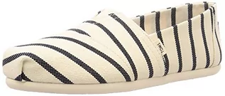 Espadryle damskie - TOMS Espadryle damskie Alpargata Rivera w paski, Zielony biały granatowy 000, 36.5 EU - grafika 1