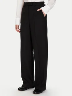 Tommy Hilfiger Spodnie materiałowe Timeless WW0WW48362 Czarny Straight Fit - Spodnie damskie - miniaturka - grafika 1