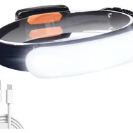 Latarki - Latarka czołowa LED ładowana przez USB, lekka i wodoodporna, odpowiednia do jazdy na rowerze, na kempingu, podczas pieszych wędrówek, wędkowania i w - miniaturka - grafika 1